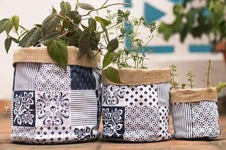 Yevvi White-Blue pattern